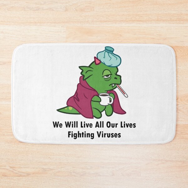 Item preview, We Will Live All Our Lives Fighting Viruses designed and sold by MiarCo.