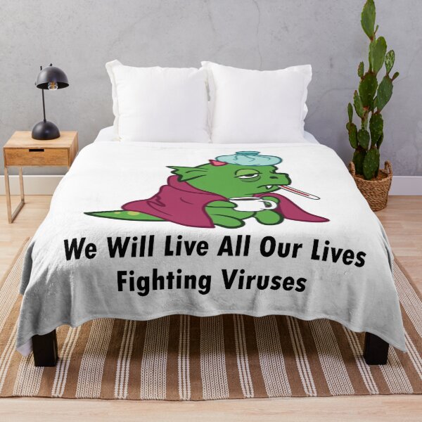 Item preview, We Will Live All Our Lives Fighting Viruses designed and sold by MiarCo.