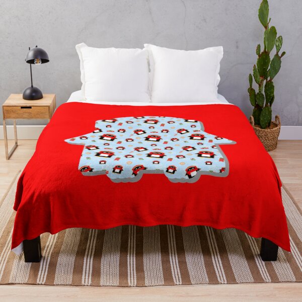 Item preview, Kawaii Cold Penguin Cookies Pattern on Red designed and sold by mixMixtli.