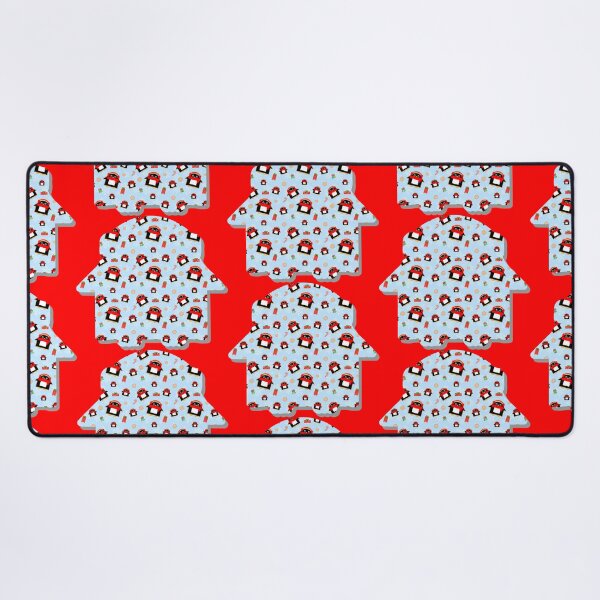 Item preview, Kawaii Cold Penguin Cookies Pattern on Red designed and sold by mixMixtli.