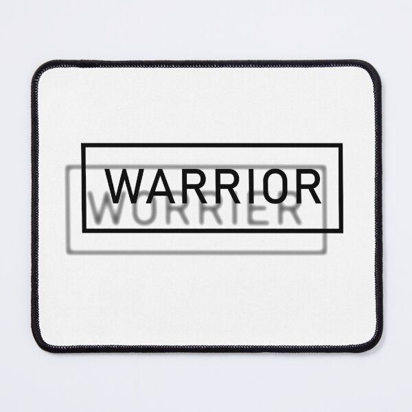 Item preview, Warrior-Worrier shadow-Be a warrior not a worrier quote designed and sold by InkLove.