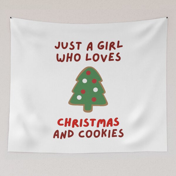 Item preview, Just A Girl Who Loves Christmas And Cookies designed and sold by DesignStory.