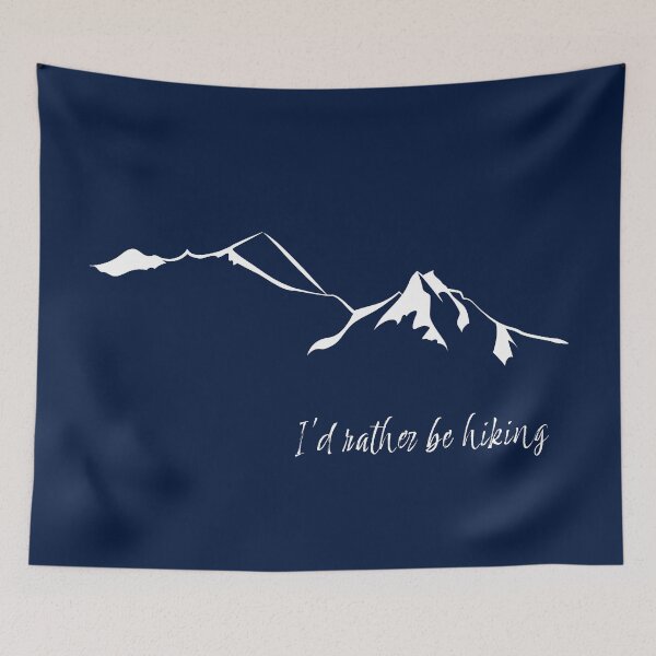 Item preview, I'd rather be hiking leewarddesign designed and sold by leewarddesign.