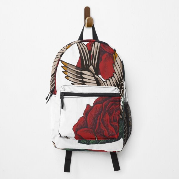 Item preview, Sparrows flying around a rose designed and sold by Black6ird.