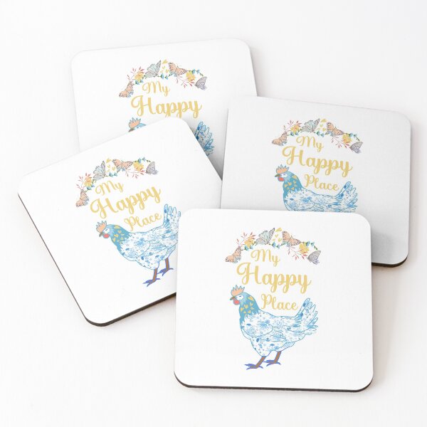 Item preview, Chickens Are My Happy Place designed and sold by ittybittyowl.