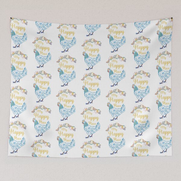 Item preview, Chickens Are My Happy Place designed and sold by ittybittyowl.