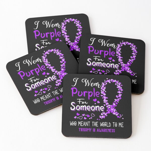 Item preview, I Wear Purple For Trisomy 18 Awareness designed and sold by Tadmab.