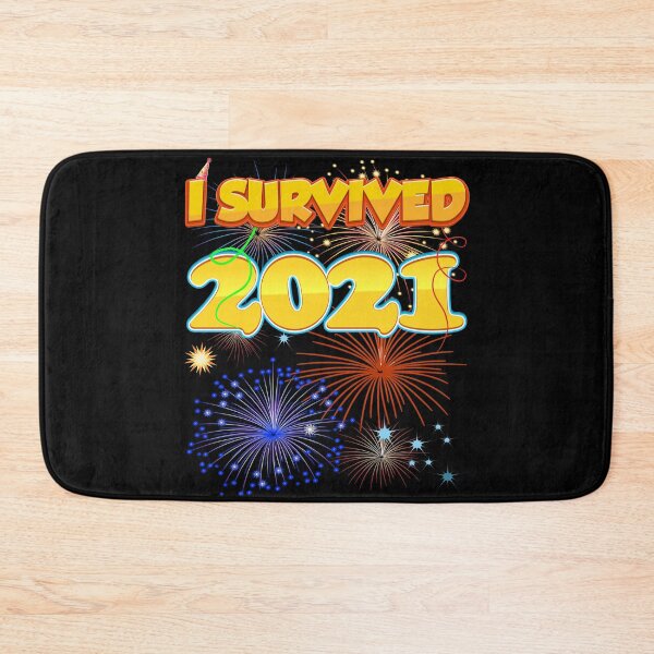 Item preview, I Survived 2021 Funny Sarcastic Positive New Year 2022 designed and sold by johnta17.