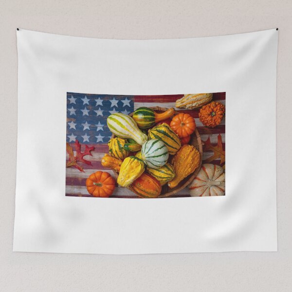 Item preview, Autumn Basket On American Flag designed and sold by Garry Gay.