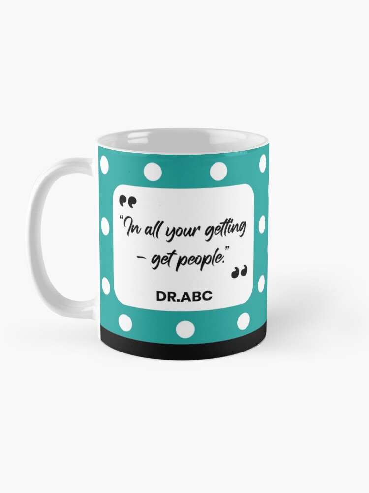 Thumbnail 3 of 6, Coffee Mug, Dr.ABC "Message in a Mug" - Green designed and sold by SpoonfulbyDRABC.