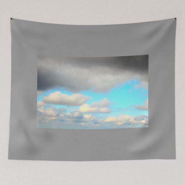 Item preview, Scenery from Casertavecchia with fluffy and dark clouds designed and sold by Kristina Drozd.