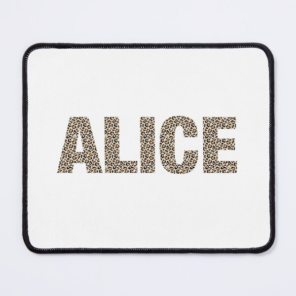 Item preview, Alice name leopard pattern my name is Alice gift birthday holiday anniversary Essential Inspiration Joy Mood Funny designed and sold by DesignByHeartUK.