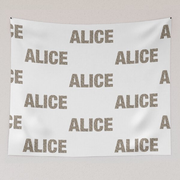 Item preview, Alice name leopard pattern my name is Alice gift birthday holiday anniversary Essential Inspiration Joy Mood Funny designed and sold by DesignByHeartUK.