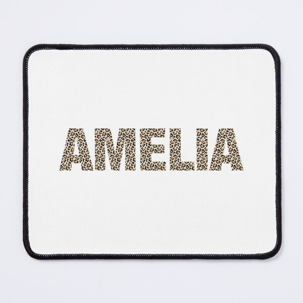 Item preview, Amelia name leopard pattern my name is Amelia gift birthday holiday anniversary Essential Inspiration Joy Mood Funny designed and sold by DesignByHeartUK.