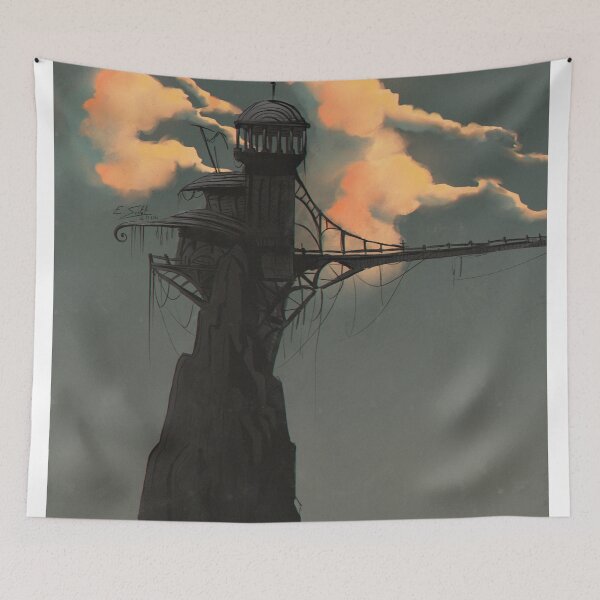 Item preview, Lone Rock - Original landscape artwork by Eliott Sontot - painting designed and sold by Eliott Sontot.