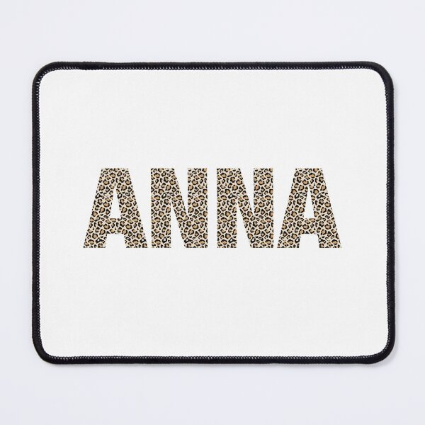 Artikelvorschau, Anna name leopard pattern my name is Anna gift birthday holiday anniversary Essential Inspiration Joy Mood Funny entworfen und verkauft von DesignByHeartUK.
