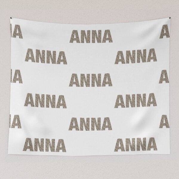Item preview, Anna name leopard pattern my name is Anna gift birthday holiday anniversary Essential Inspiration Joy Mood Funny designed and sold by DesignByHeartUK.