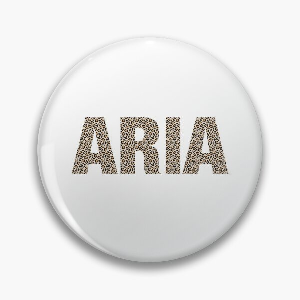 Item preview, Aria name leopard pattern my name is Aria gift birthday holiday anniversary Essential Inspiration Joy Mood Funny designed and sold by DesignByHeartUK.