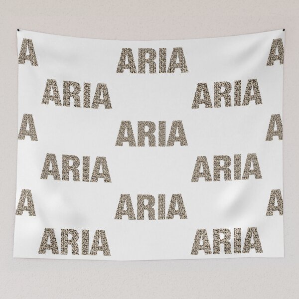 Item preview, Aria name leopard pattern my name is Aria gift birthday holiday anniversary Essential Inspiration Joy Mood Funny designed and sold by DesignByHeartUK.
