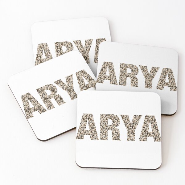 Item preview, Arya name leopard pattern my name is Arya gift birthday holiday anniversary Essential Inspiration Joy Mood Funny designed and sold by DesignByHeartUK.