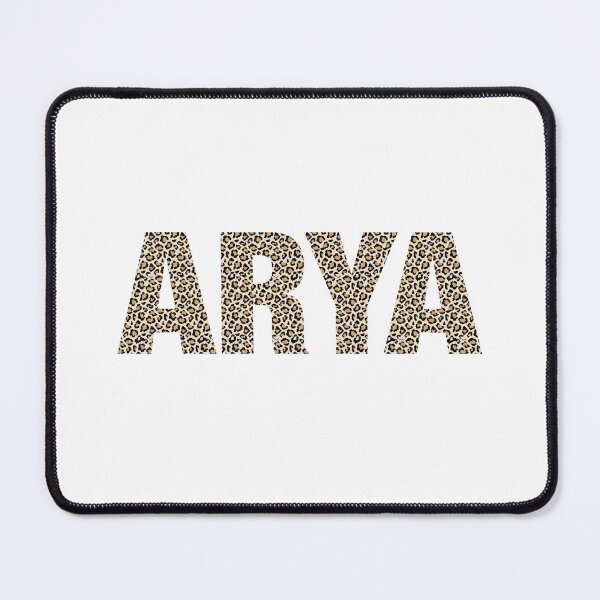 Item preview, Arya name leopard pattern my name is Arya gift birthday holiday anniversary Essential Inspiration Joy Mood Funny designed and sold by DesignByHeartUK.