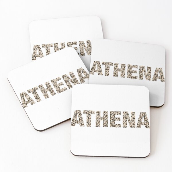 Item preview, Athena name leopard pattern my name is Athena gift birthday holiday anniversary Essential Inspiration Joy Mood Funny designed and sold by DesignByHeartUK.