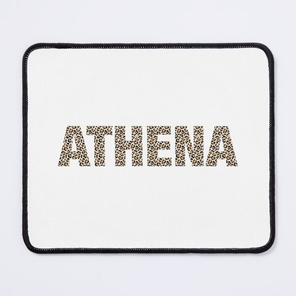 Item preview, Athena name leopard pattern my name is Athena gift birthday holiday anniversary Essential Inspiration Joy Mood Funny designed and sold by DesignByHeartUK.
