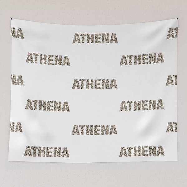 Item preview, Athena name leopard pattern my name is Athena gift birthday holiday anniversary Essential Inspiration Joy Mood Funny designed and sold by DesignByHeartUK.