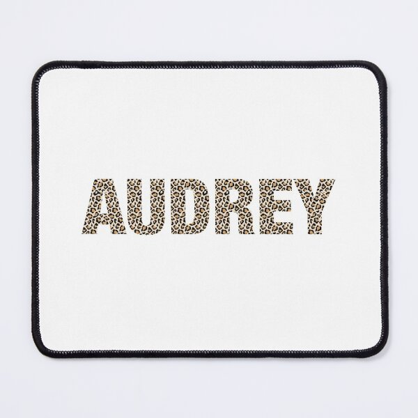Item preview, Audrey name leopard pattern my name is Audrey gift birthday holiday anniversary Essential Inspiration Joy Mood Funny designed and sold by DesignByHeartUK.