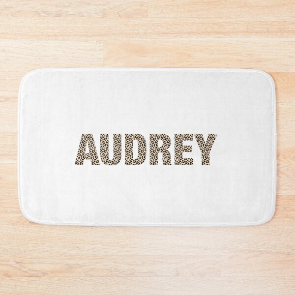 Item preview, Audrey name leopard pattern my name is Audrey gift birthday holiday anniversary Essential Inspiration Joy Mood Funny designed and sold by DesignByHeartUK.