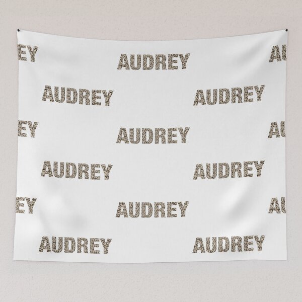 Item preview, Audrey name leopard pattern my name is Audrey gift birthday holiday anniversary Essential Inspiration Joy Mood Funny designed and sold by DesignByHeartUK.
