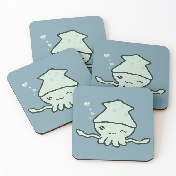Item preview, Cute Sweet Squid - Kawaii! designed and sold by HeyFritters' Redbubble Shop.