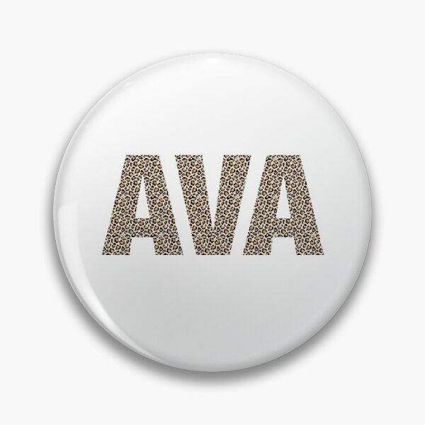 Item preview, Ava name leopard pattern my name is Ava gift birthday holiday anniversary Essential Inspiration Joy Mood Funny designed and sold by DesignByHeartUK.