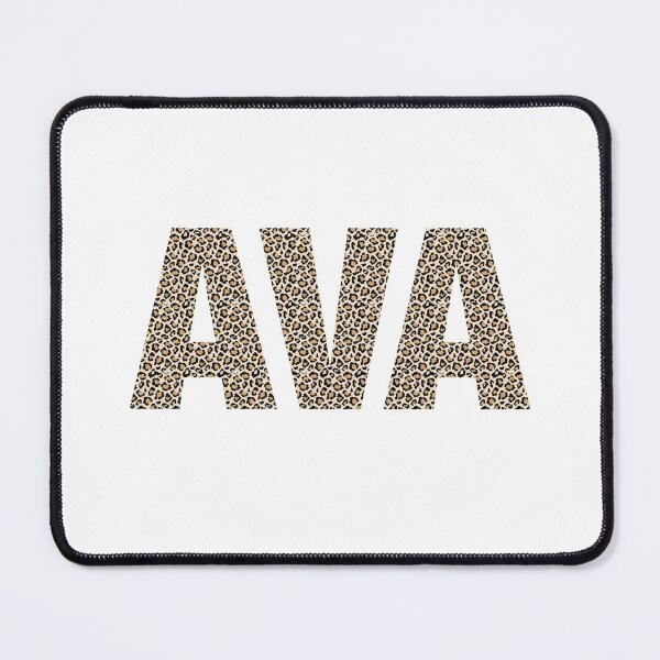 Item preview, Ava name leopard pattern my name is Ava gift birthday holiday anniversary Essential Inspiration Joy Mood Funny designed and sold by DesignByHeartUK.