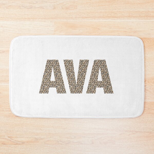 Item preview, Ava name leopard pattern my name is Ava gift birthday holiday anniversary Essential Inspiration Joy Mood Funny designed and sold by DesignByHeartUK.