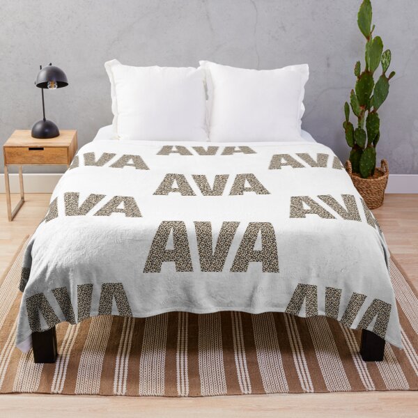 Item preview, Ava name leopard pattern my name is Ava gift birthday holiday anniversary Essential Inspiration Joy Mood Funny designed and sold by DesignByHeartUK.