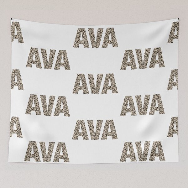 Item preview, Ava name leopard pattern my name is Ava gift birthday holiday anniversary Essential Inspiration Joy Mood Funny designed and sold by DesignByHeartUK.