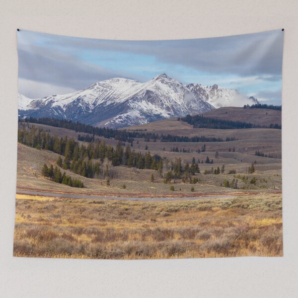 Item preview, Snow-capped Mountains Yellowstone National Park designed and sold by SafariByMarisa.