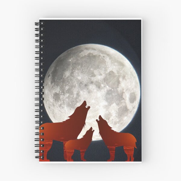 Item preview, Red Sky Wolf Howling to the Gray Moon  designed and sold by Spasija.