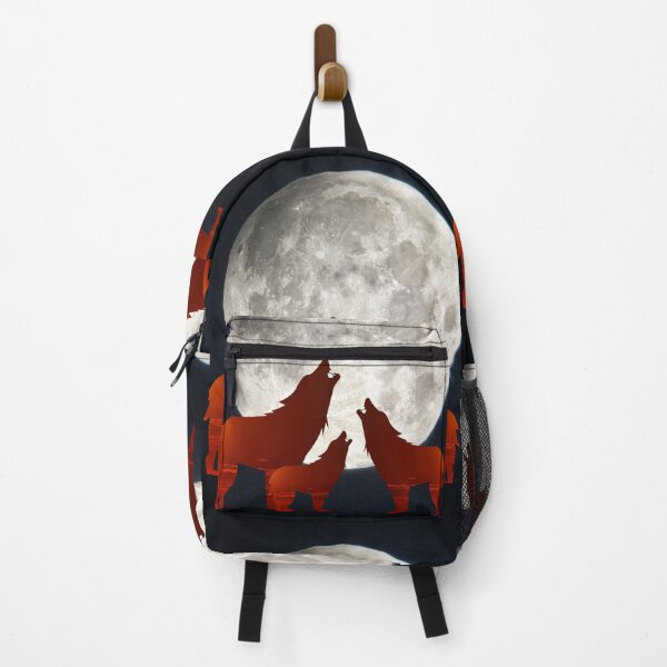 Item preview, Red Sky Wolf Howling to the Gray Moon  designed and sold by Spasija.