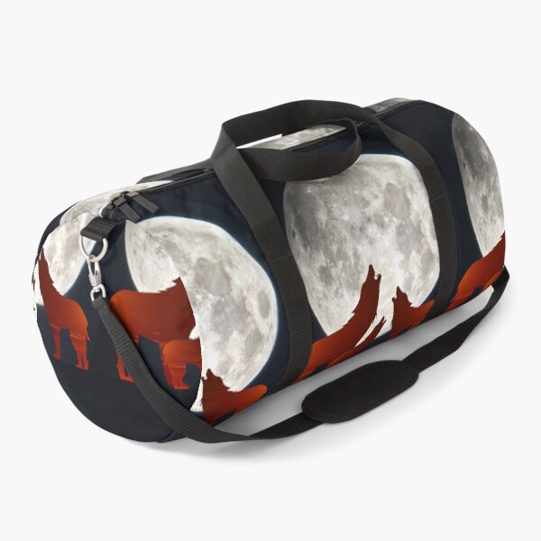 Item preview, Red Sky Wolf Howling to the Gray Moon designed and sold by Spasija.