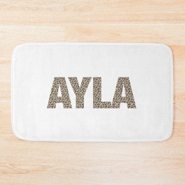 Item preview, Ayla name leopard pattern my name is Ayla gift birthday holiday anniversary Essential Inspiration Joy Mood Funny designed and sold by DesignByHeartUK.
