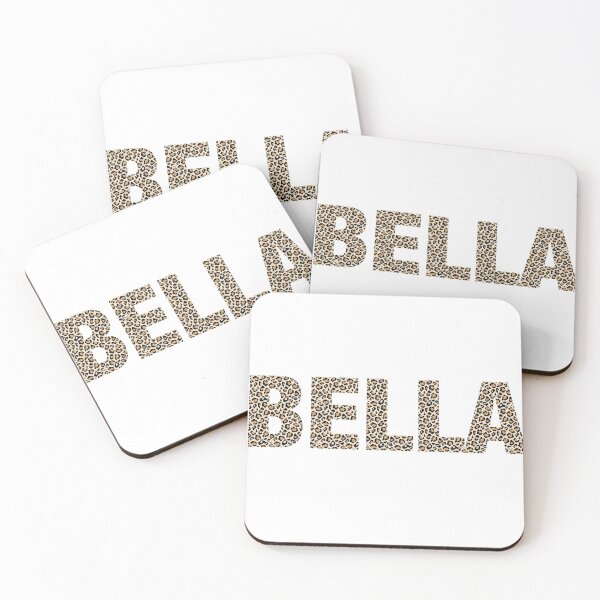 Item preview, Bella name leopard pattern my name is Bella gift birthday holiday anniversary Essential Inspiration Joy Mood Funny designed and sold by DesignByHeartUK.