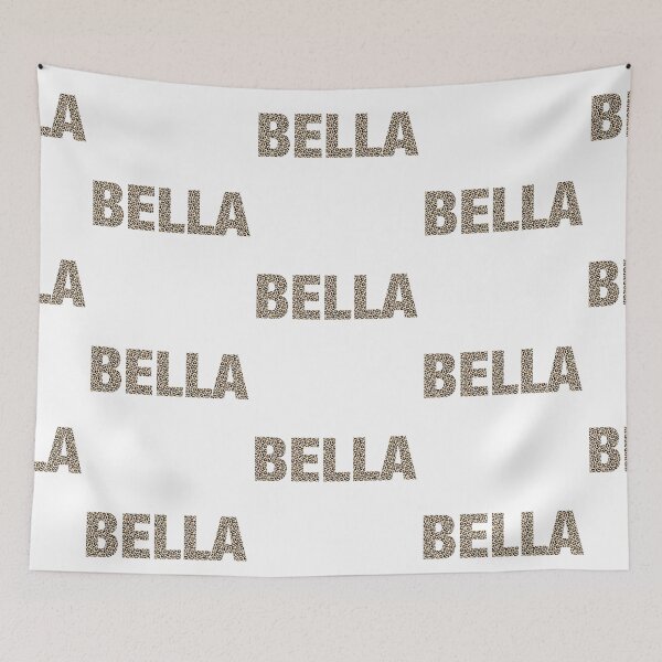 Item preview, Bella name leopard pattern my name is Bella gift birthday holiday anniversary Essential Inspiration Joy Mood Funny designed and sold by DesignByHeartUK.