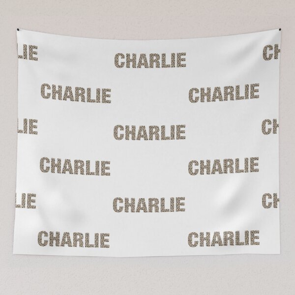 Item preview, Charlie name leopard pattern my name is Charlie gift birthday holiday anniversary Essential Inspiration Joy Mood Funny designed and sold by DesignByHeartUK.