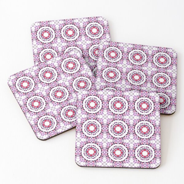 Item preview, Red Purple Christmas Festive Star Snowflake Pattern designed and sold by PatternPerfect.
