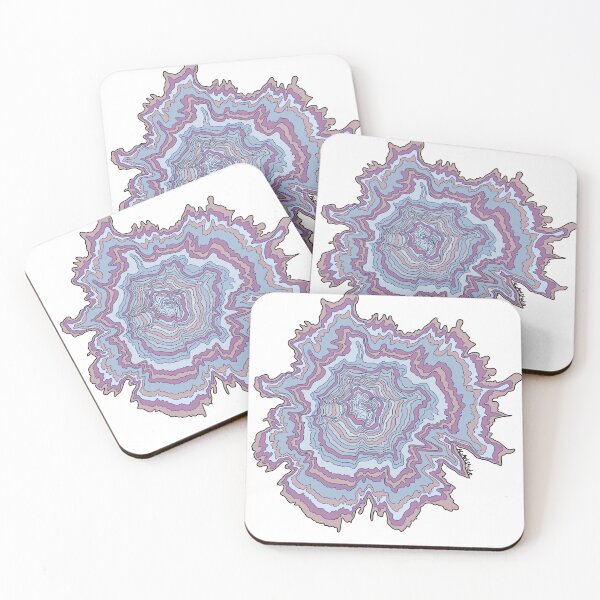 Item preview, Mount Hood Topographic Map - soft blues designed and sold by Amandacrystal.