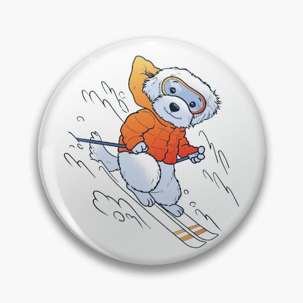 Item preview, Cute Skiing Dog designed and sold by infleims.