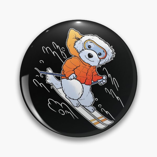 Item preview, Cute Skiing Dog designed and sold by infleims.