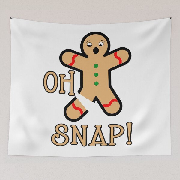 Item preview, Oh Snap - Broken Gingerbread Man designed and sold by molamode.